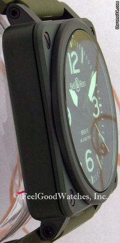 replica Bell & Ross BR03-92-CK Military Ceramic, Green Ceramic WATCHES 1