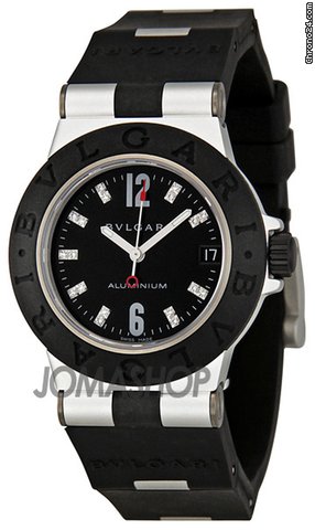 Bulgari Diagono Black Diamond Dial Ladies Watch AL32BTAVD-9