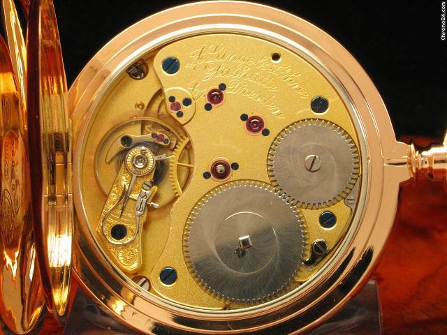 replica A. Lange & Sohne Glash��tte 1a Savonette Taschenuhr 18kt 750 Gold Von Ca. 1914 WATCHES 1 