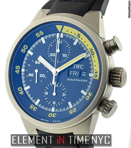 IWC Aquatimer Chronograph Black Dial IW3719-18