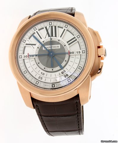 Cartier CALIBRE DE CARTIER CENTRAL CHRONOGRAPH RG- ON SALE