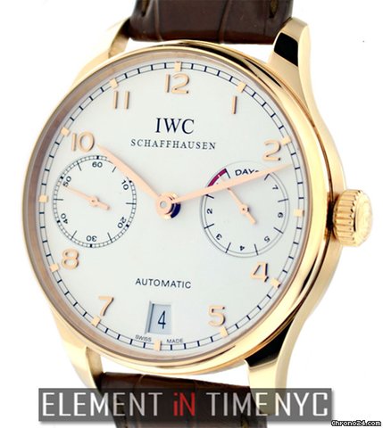 IWC Portuguese 7-Days Power Reserve 18k Rose Gold NIB