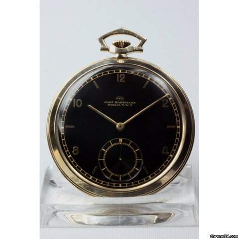 IWC offene 585/- Fracktaschenuhr