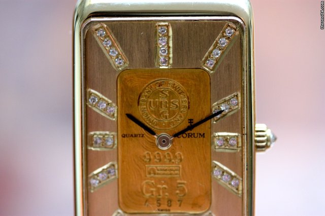 replica Corum Goldbarrenuhr 5 Gr. mit Diamantenblatt WATCHES 1 