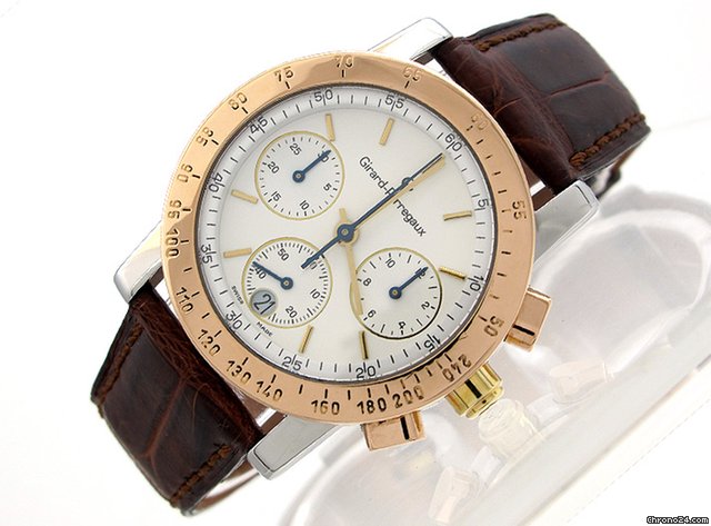 Girard Perregaux "Chronograph" Stahl/18K/750 , Gewicht 51,3 g