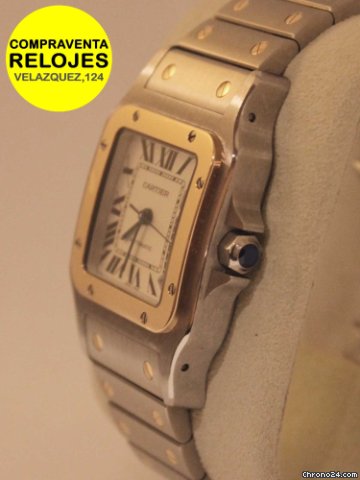 replica Cartier SANTOS XL acero y oro WATCHES 1 