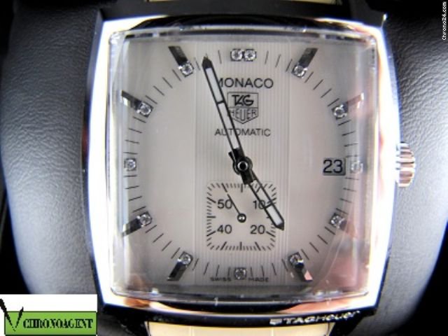 TAG Heuer Monaco Automatic Con Diamanti Nuovo Box & Paper