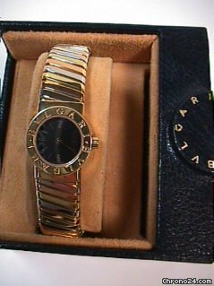 Bulgari Lady's 18K Tri-gold  Bracelet Watch