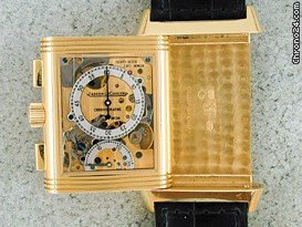 replica Jaeger-LeCoultre Gent's 18K Rose Gold  Reverso Chronograph Retrograde WATCHES 1 