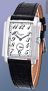 Patek Philippe Gent's 18K White Gold  Gondolo Strapwatch