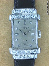 Patek Philippe A Very Rare Watch Vintage Gent's Platinum  Top Hat