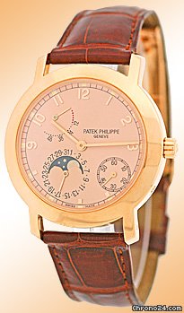 Patek Philippe Gent's 18K Rose Gold  Ref # 5055-R Complicated Strapwatch