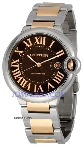 Cartier Ballon Bleu de Cartier Gold and Steel Large Watch W6920032