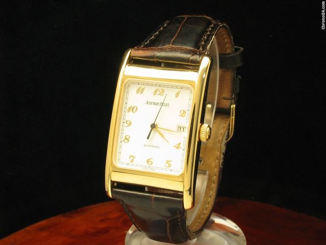Audemars Piguet 18kt Gold Automatic Herrenuhr Inkl. Box & Revisionspapiere