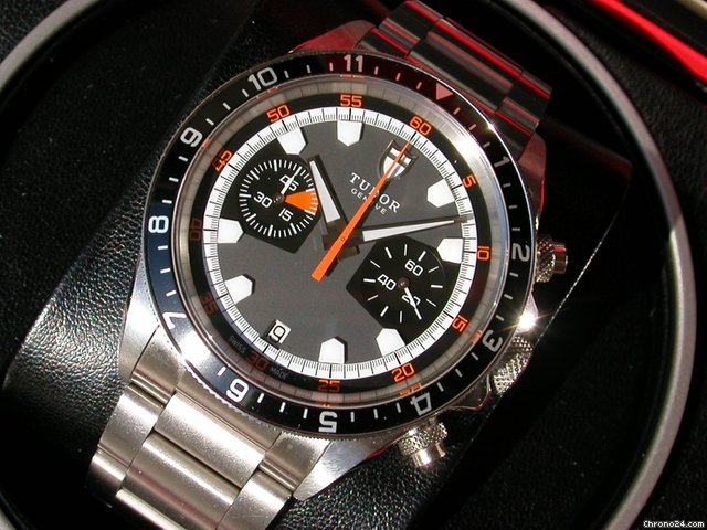 Tudor Heritage Chronograph Ref. 70330N mit Box und Papieren aus 2011