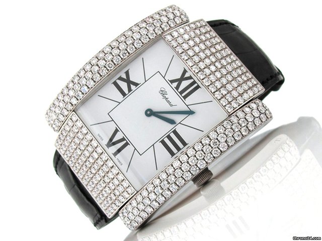 Chopard Damen "MONTRE LA STRADA" 750/- Weissgold Quarz
