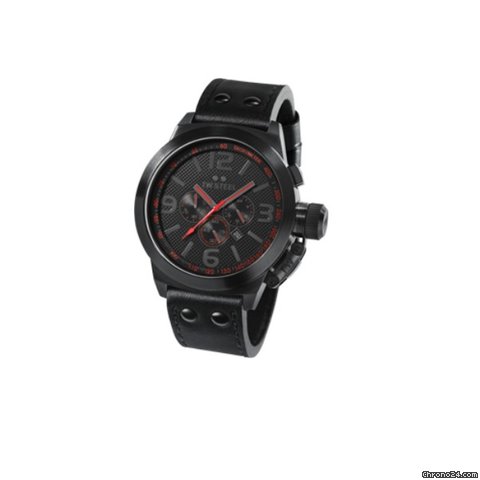 TW Steel Uhren Canteen Cool Black/Red - Chronograph, TW902