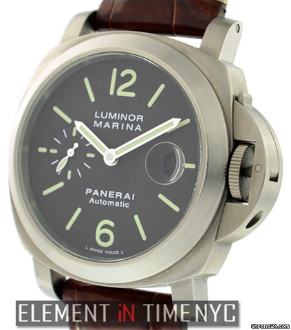 Panerai Luminor Marina PAM 240 Titanium Brown Dial B+P