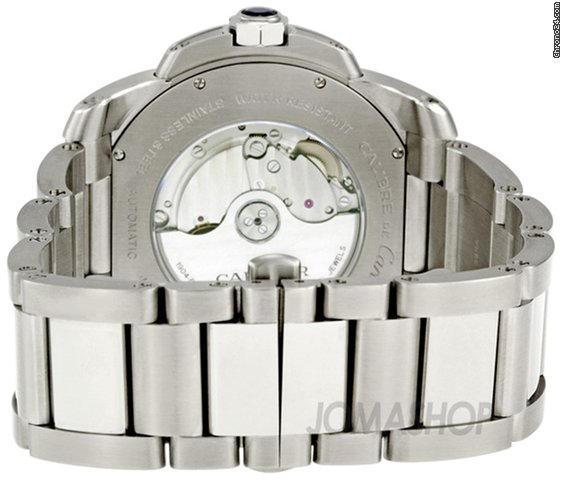 replica Cartier Calibre de Cartier Silver Dial Stainless Steel Automatic Mens Watch W7100015 WATCHES 1 