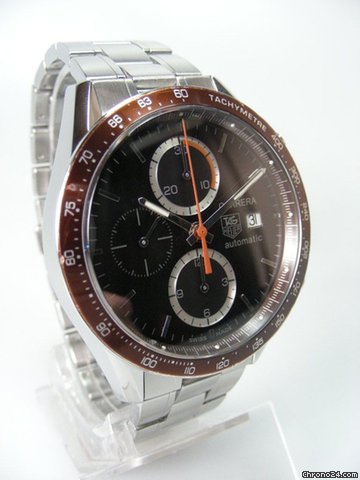 replica TAG Heuer Carrera chronographe Calibre 16 complet acier plus bracelet en cuir boucle deployante WATCHES 1 