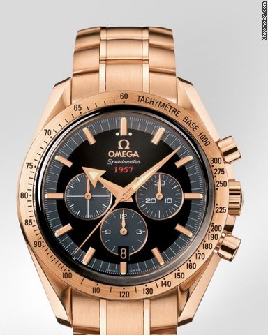 Omega Speedmaster Broad Arrow In Oro Rosso