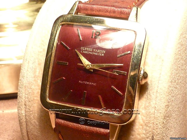 Ulysse Nardin Vintage CIOCCOLATONE AUTOMATIC Gran Carre tank WATCHES 2