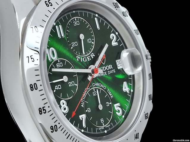 Tudor Tiger Prince Date Chronograph Gr��n
