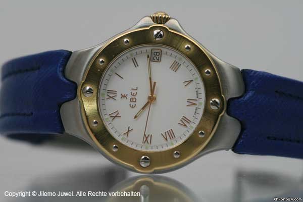 Ebel SPORTWAVE EDELSTAHL MIT 750 18K GELBGOLD
