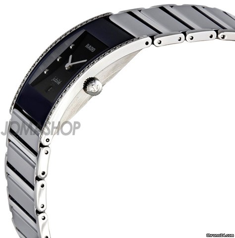 Rado Integral Medium Diamond Dial Platinum Tone Ceramic Watch R20758752 WATCHES 2
