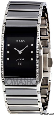 Rado Integral Medium Diamond Dial Platinum Tone Ceramic Watch R20758752