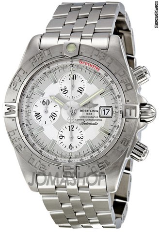 Breitling Galactic Chrono Silver Dial Automatic Mens Watch A1336410-G569SS