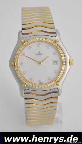 Ebel Classic Wave 2-tone motherpearl Diamonds