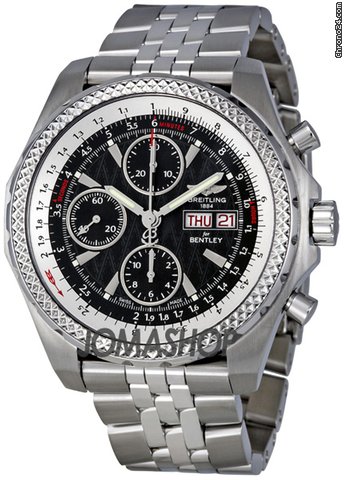 Breitling Bentley GT Racing Black Dial Chronograph Automatic Mens Watch A1336313-B960SS