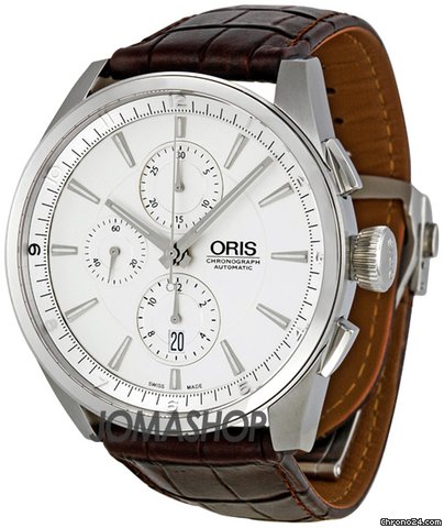 Oris Artix Silver Dial Chronograph Mens Watch 674-7644-4051LS