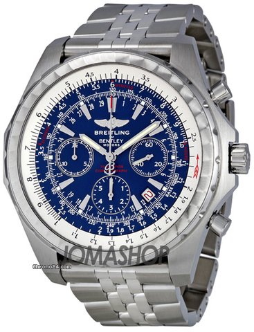 Breitling Bentley Motors T Blue Dial Chronograph Mens Watch A2536313-C618SS