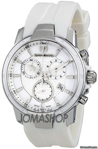 Technomarine UF6 White Dial Chronograph Ladies Watch 610007