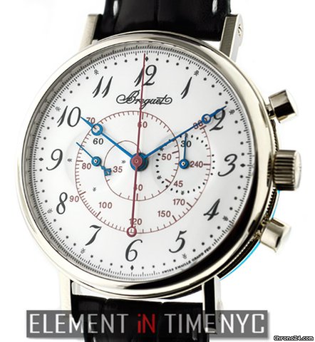 Breguet Classique Chronograph 18k White Gold NIB