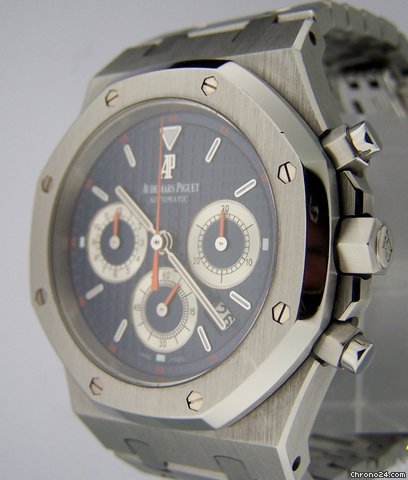 replica Audemars Piguet Royal Oak Chronograph Acciaio Blue Dial WATCHES 1 