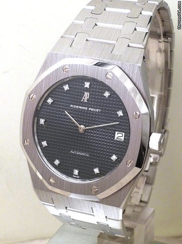 Audemars Piguet ROYAL OAK JUMBO 18 K WHITE GOLD WITH DIAMONDS