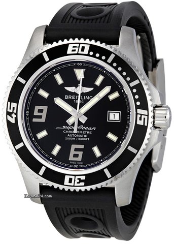 Breitling Superocean 44 Black Dial Automatic Mens Watch A1739102-BA77BKOR