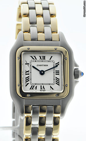 Cartier Damenuhr Panthere Stahl/Gold