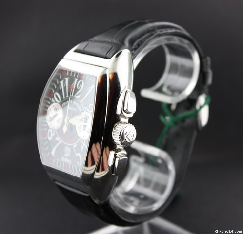 replica Franck Muller king Conquistador chronograph crocodile strap WATCHES 1 