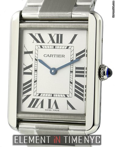 Cartier Tank Solo Large Stainless Steel 27mm NIB
