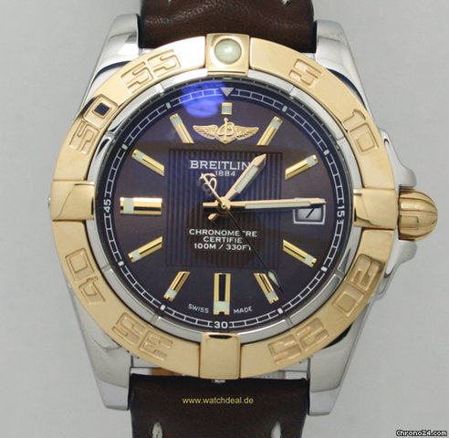 Breitling Galactic 32 Faltschlie e NEU incl MWST mit Box + Papieren