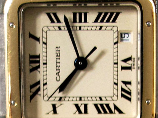 replica Cartier "Panthere", 1 Streifen, Stahl/18K Gelbgold WATCHES 1 