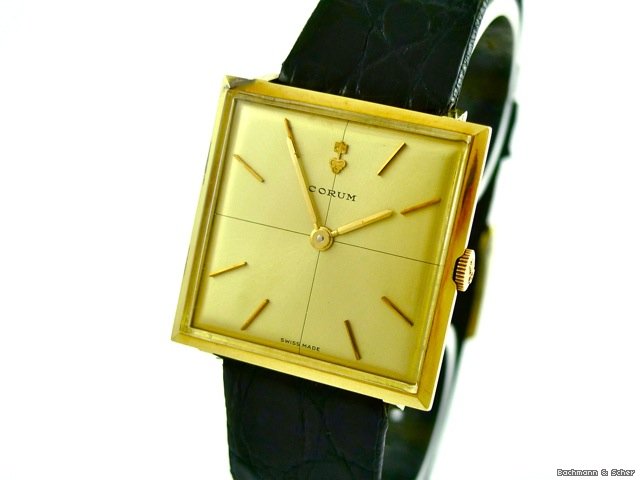 Corum Gentleman's Watch, 18k Yellow Gold, Papers
