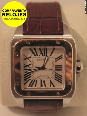 Cartier SANTOS 100 cadete, acero y oro