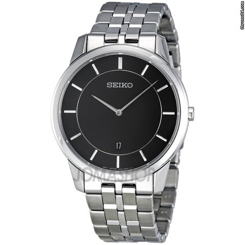 Seiko Brown Dial Stainless Steel Mens Watch SKP381