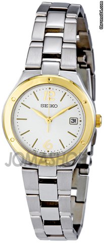 Seiko Silver Dial Two-tone Steel Case Ladies Watch SXDC48