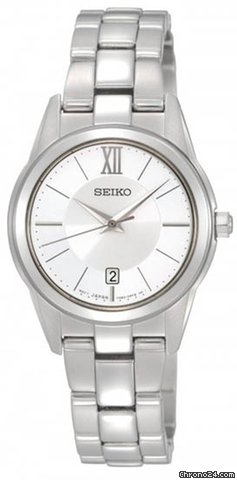 Seiko Silver Dial Stainless Steel Ladies Watch SXDC77